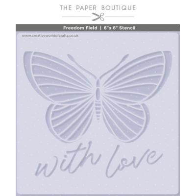The Paper Boutique Perfect Partners Freedom Field Schablone - Freedom Field